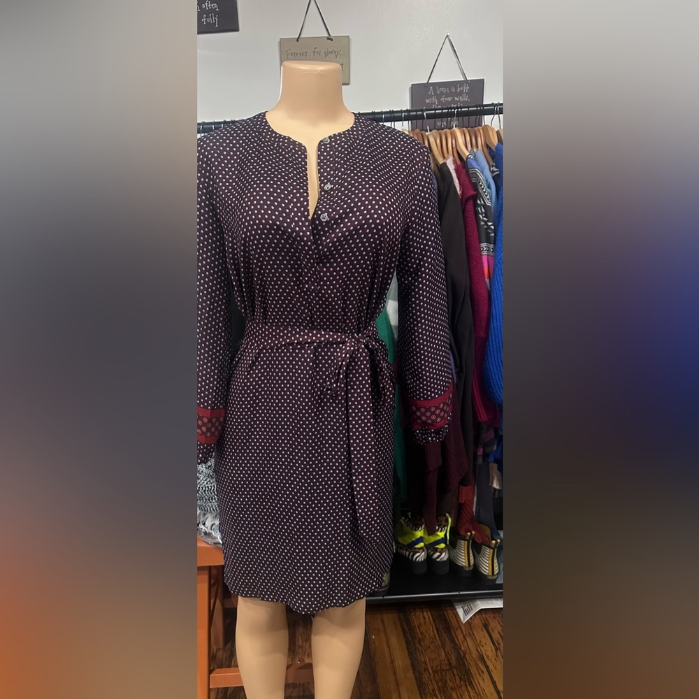 Long Sleeve Polka Dot Dress